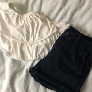 off the shoulder flowy top